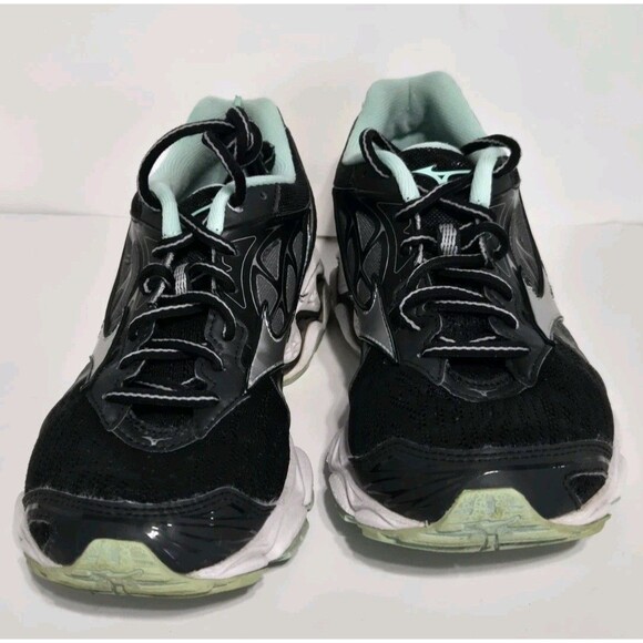 Mizuno Wave Inspire‎ 14 Womens Sz 6.5 Black Teal Athletic Running Shoes Sneakers - Picture 3 of 7